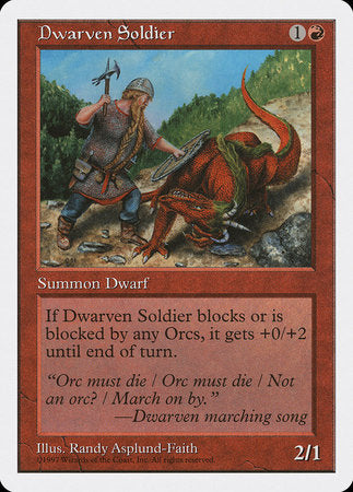 Dwarven Soldier [Fifth Edition] | Cracking-Singles