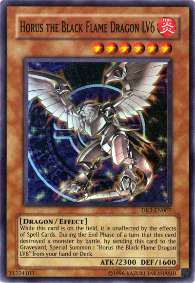 Horus the Black Flame Dragon LV6 [DR3-EN007] Super Rare | Cracking-Singles