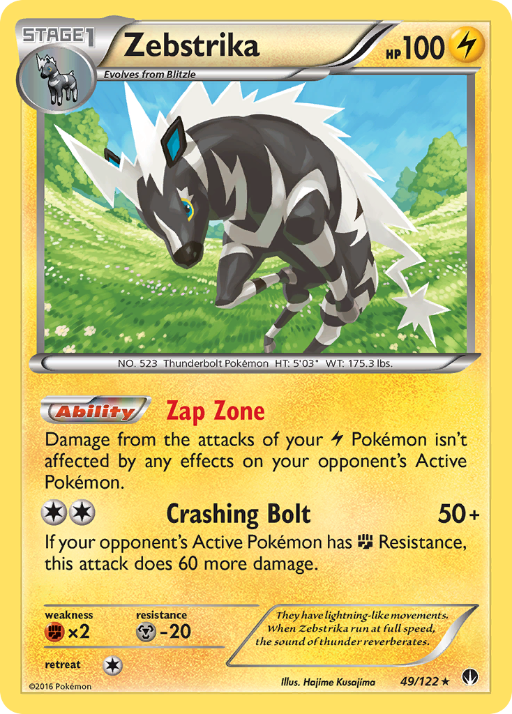 Zebstrika (49/122) [XY: BREAKpoint] | Cracking-Singles