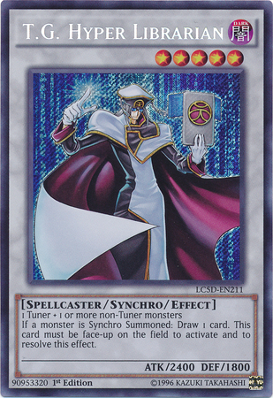 T.G. Hyper Librarian [LC5D-EN211] Secret Rare | Cracking-Singles