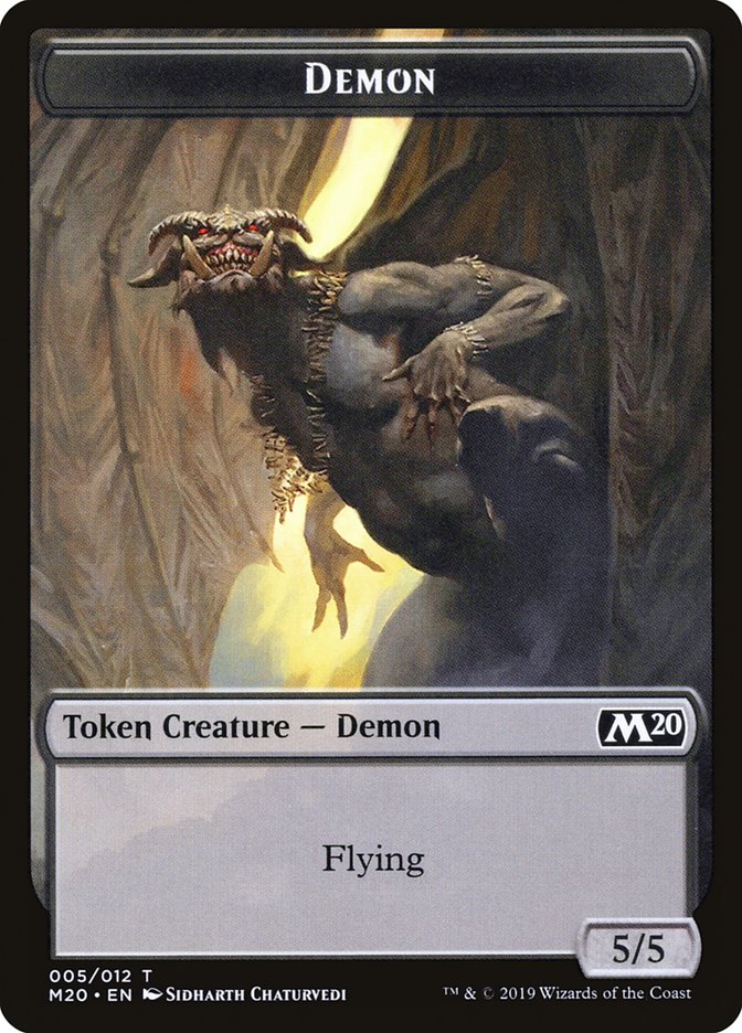 Demon Token [Core Set 2020 Tokens] | Cracking-Singles