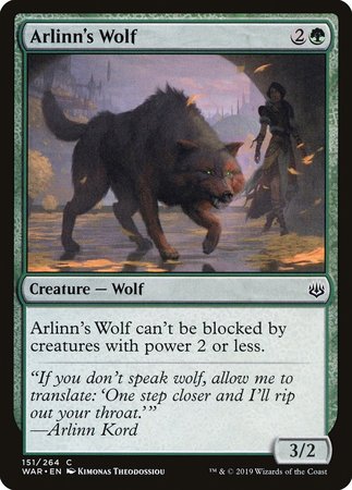 Arlinn's Wolf [War of the Spark] | Cracking-Singles