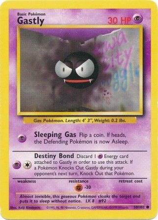 Gastly (50/102) [Base Set Unlimited] | Cracking-Singles