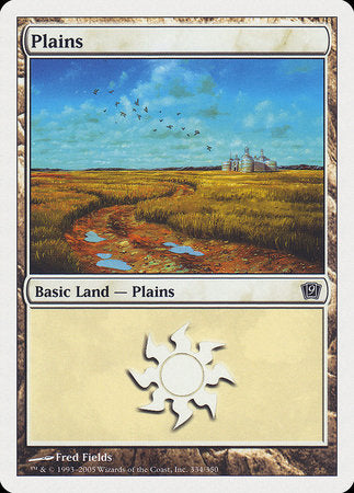 Plains (334) [Ninth Edition] | Cracking-Singles