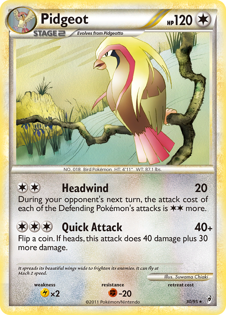 Pidgeot (30/95) [HeartGold & SoulSilver: Call of Legends] | Cracking-Singles