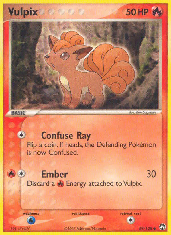 Vulpix (69/108) [EX: Power Keepers] | Cracking-Singles