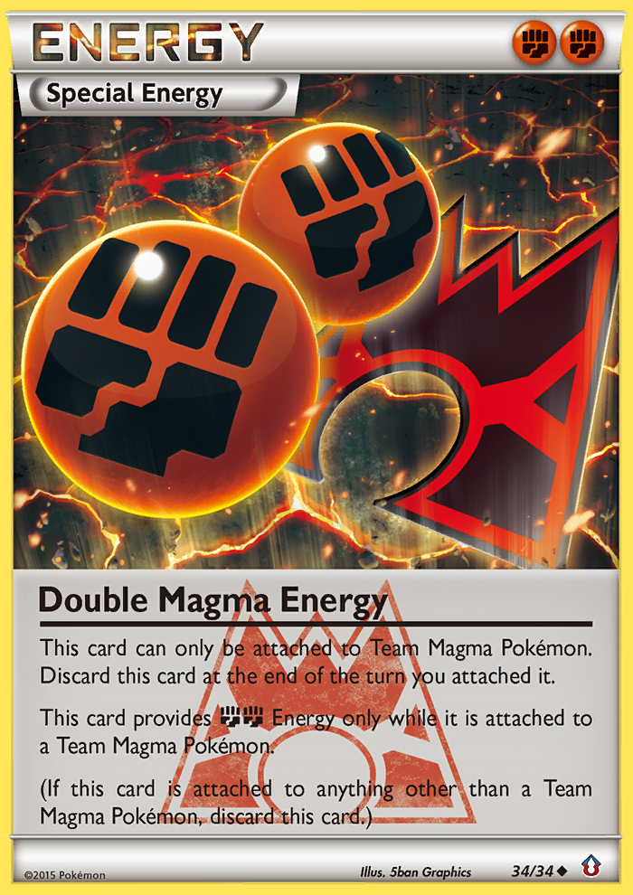 Double Magma Energy (34/34) [XY: Double Crisis] | Cracking-Singles