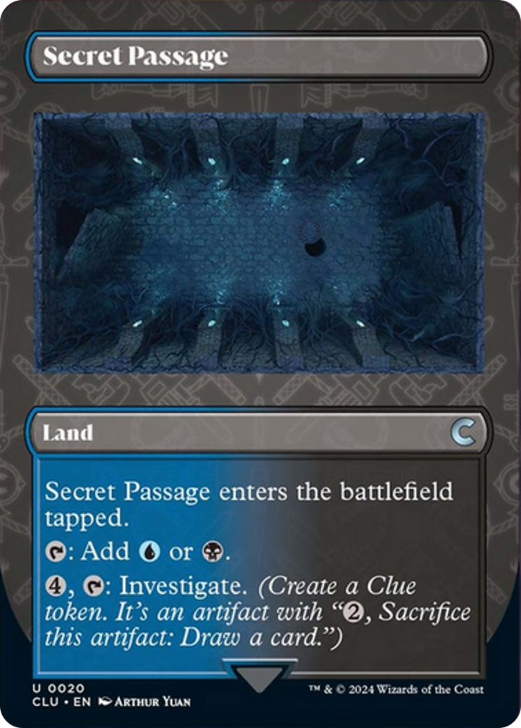 Secret Passage (Borderless) [Ravnica: Clue Edition] | Cracking-Singles