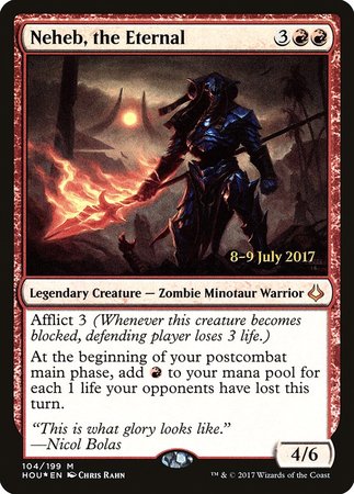 Neheb, the Eternal [Hour of Devastation Promos] | Cracking-Singles