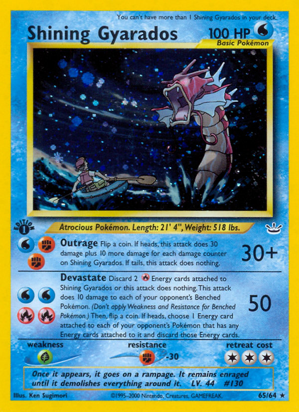 Shining Gyarados (65/64) [Neo Revelation 1st Edition] | Cracking-Singles