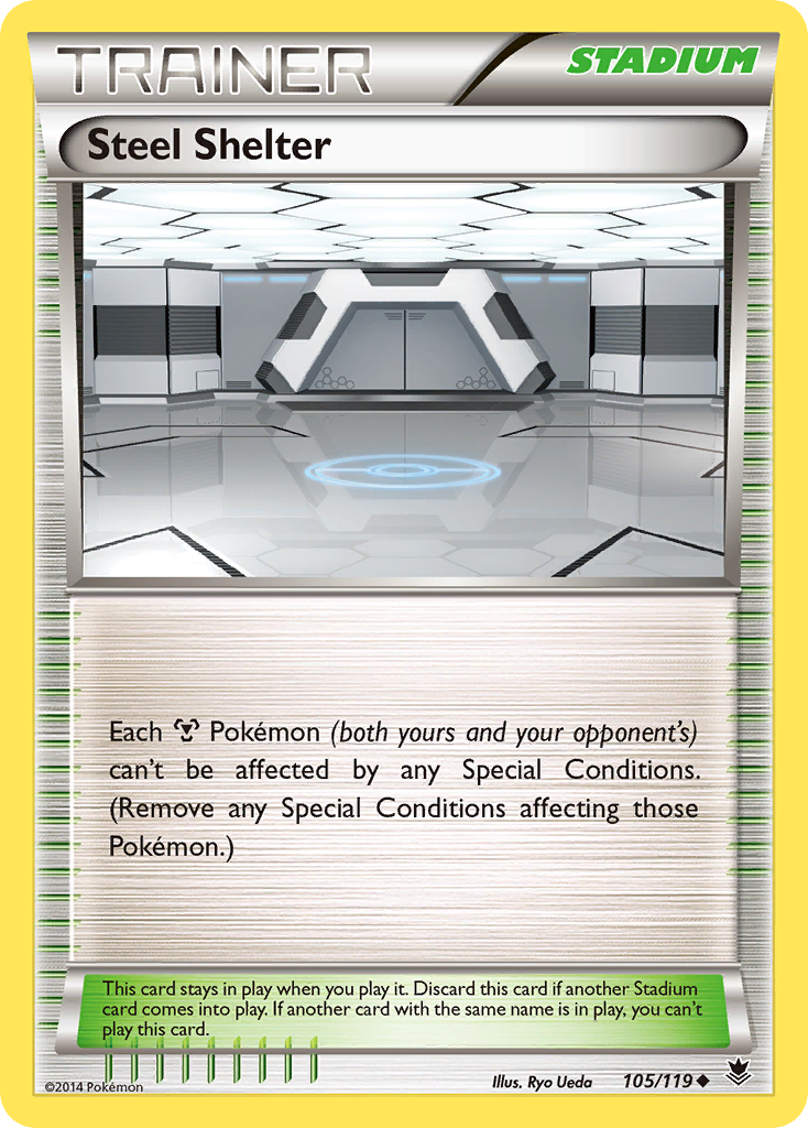 Steel Shelter (105/119) [XY: Phantom Forces] | Cracking-Singles