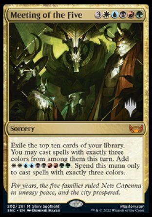 Meeting of the Five (Promo Pack) [Streets of New Capenna Promos] | Cracking-Singles