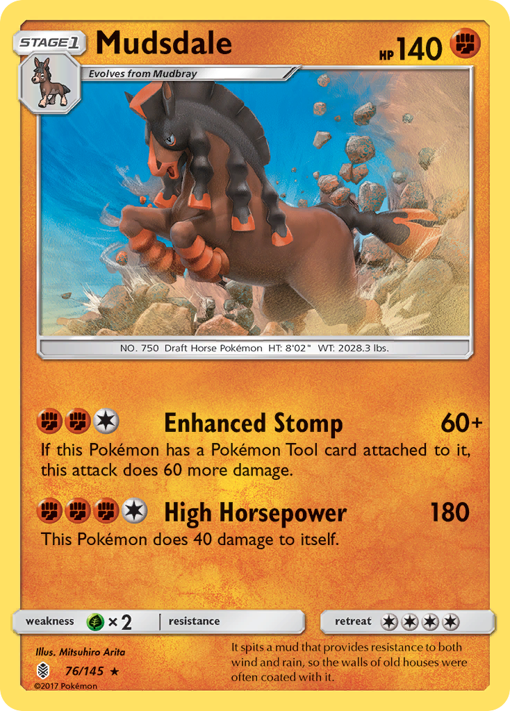 Mudsdale (76/145) [Sun & Moon: Guardians Rising] | Cracking-Singles