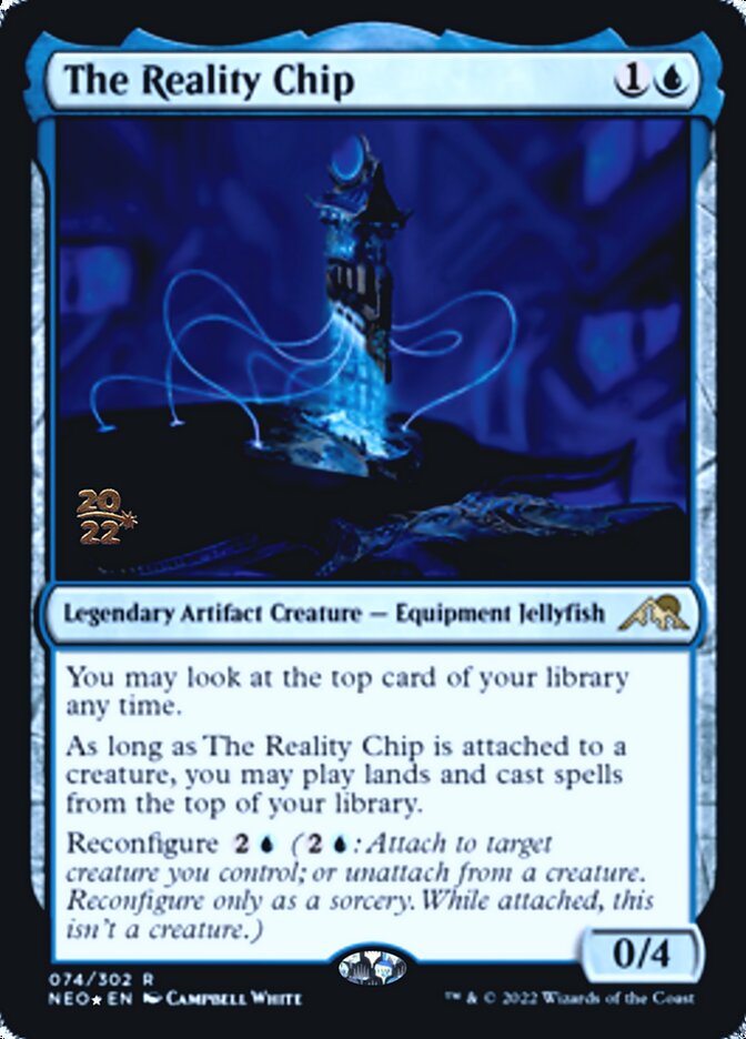 The Reality Chip [Kamigawa: Neon Dynasty Prerelease Promos] | Cracking-Singles