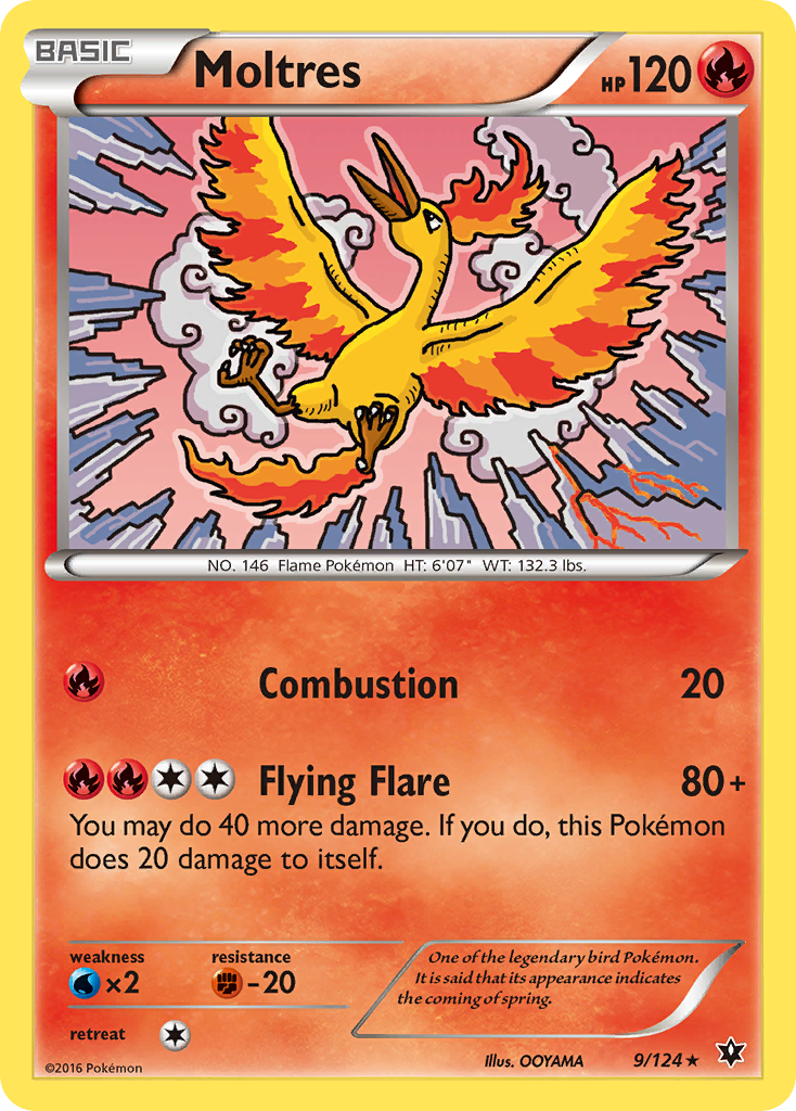 Moltres (9/124) [XY: Fates Collide] | Cracking-Singles