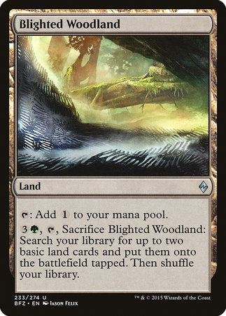 Blighted Woodland [Battle for Zendikar] | Cracking-Singles