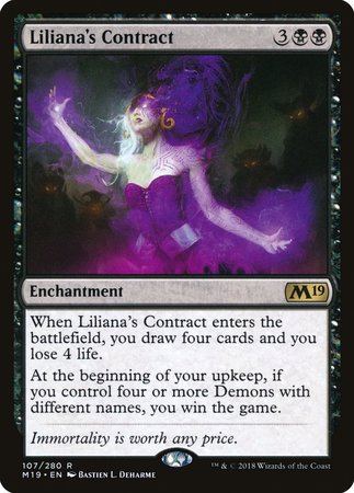 Liliana's Contract [Core Set 2019] | Cracking-Singles