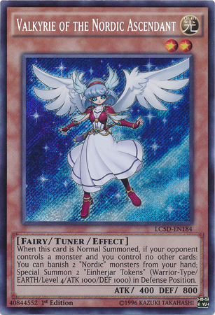 Valkyrie of the Nordic Ascendant [LC5D-EN184] Secret Rare | Cracking-Singles