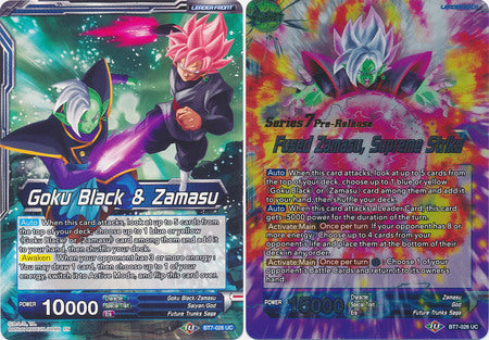 Goku Black & Zamasu // Fused Zamasu, Supreme Strike [BT7-026_PR] | Cracking-Singles