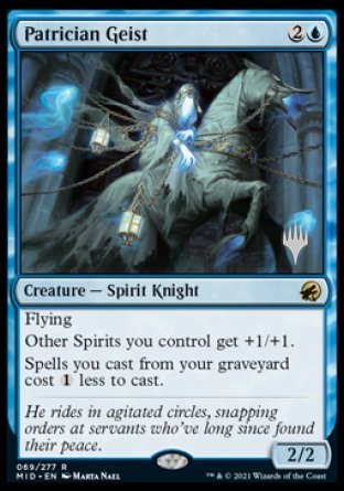 Patrician Geist (Promo Pack) [Innistrad: Midnight Hunt Promos] | Cracking-Singles