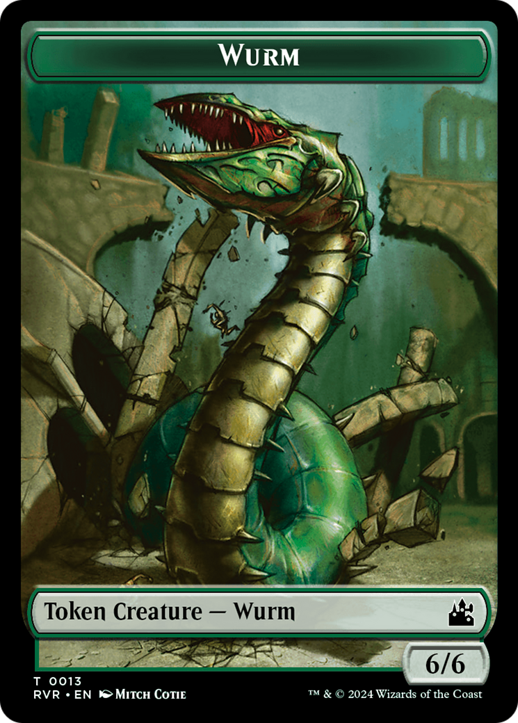 Goblin (0008) // Wurm Double-Sided Token [Ravnica Remastered Tokens] | Cracking-Singles