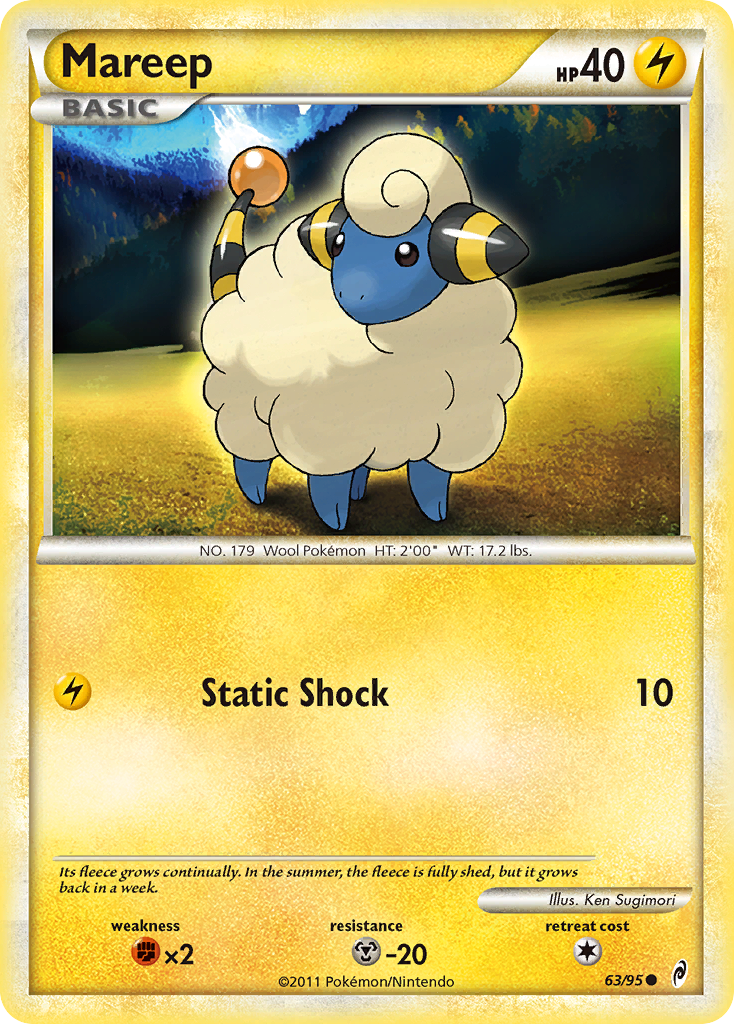 Mareep (63/95) [HeartGold & SoulSilver: Call of Legends] | Cracking-Singles