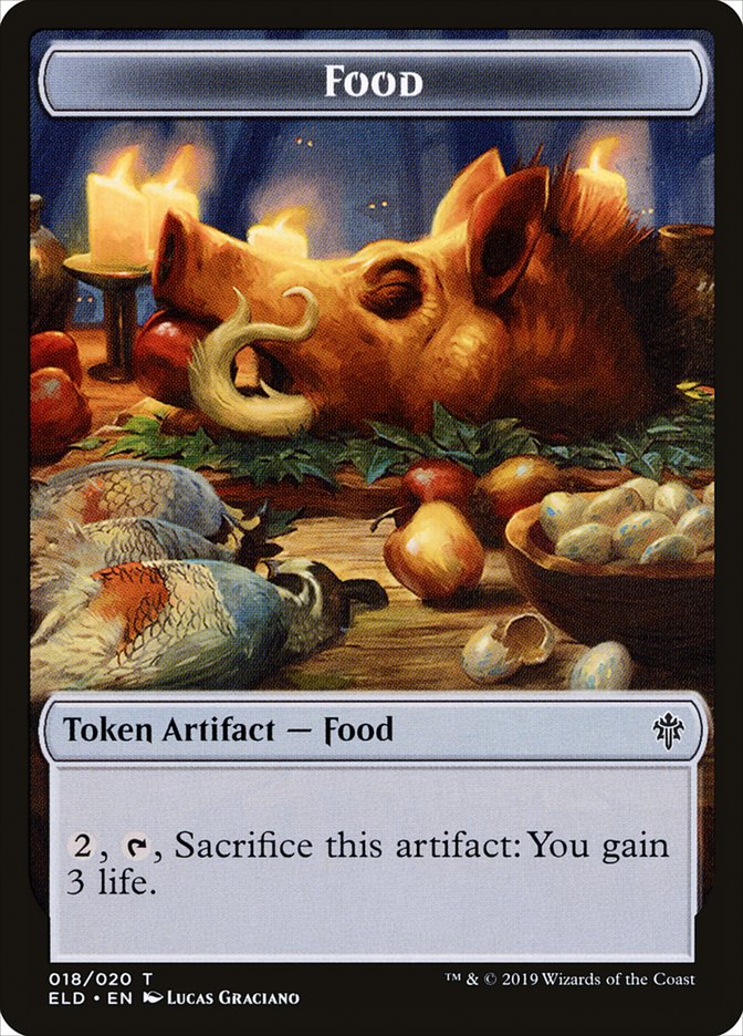 Food (018/020) [Throne of Eldraine Tokens] | Cracking-Singles