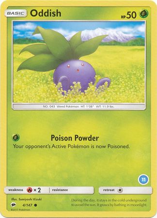 Oddish (4/147) (Deck Exclusive #11) [Sun & Moon: Trainer Kit - Alolan Ninetales] | Cracking-Singles