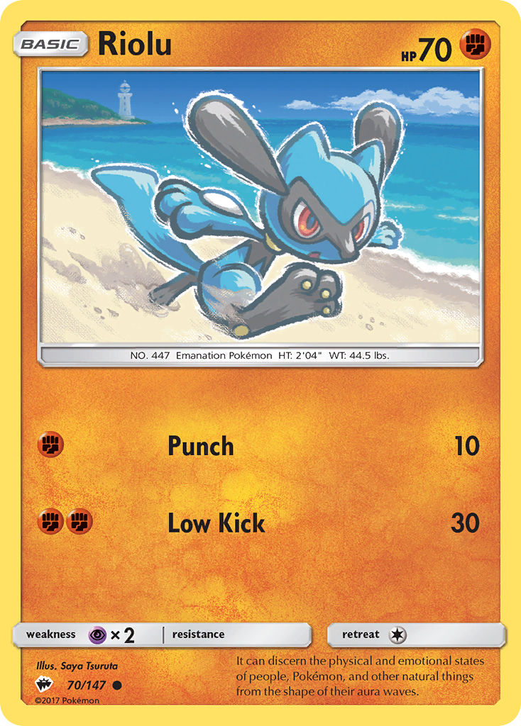 Riolu (70/147) [Sun & Moon: Burning Shadows] | Cracking-Singles