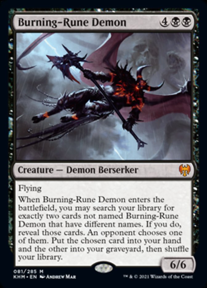 Burning-Rune Demon [Kaldheim] | Cracking-Singles