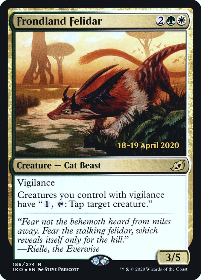 Frondland Felidar  [Ikoria: Lair of Behemoths Prerelease Promos] | Cracking-Singles