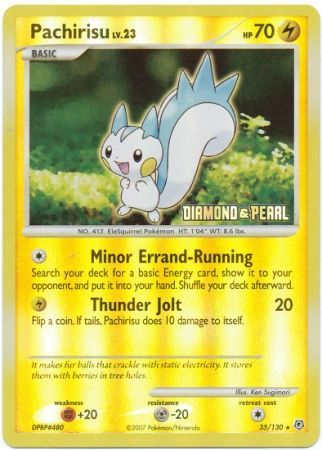 Pachirisu (35/130) [Burger King Promos: 2008 Collection] | Cracking-Singles