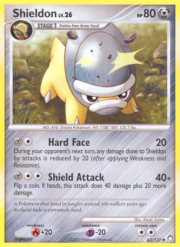 Shieldon (63/123) [Diamond & Pearl: Mysterious Treasures] | Cracking-Singles