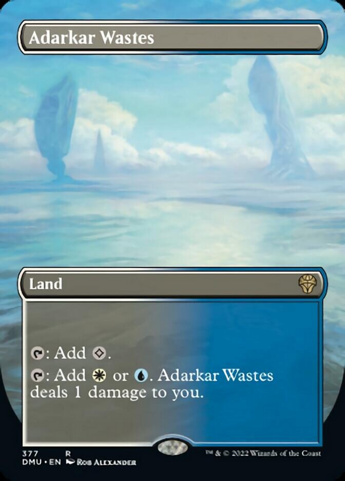 Adarkar Wastes (Borderless Alternate Art) [Dominaria United] | Cracking-Singles