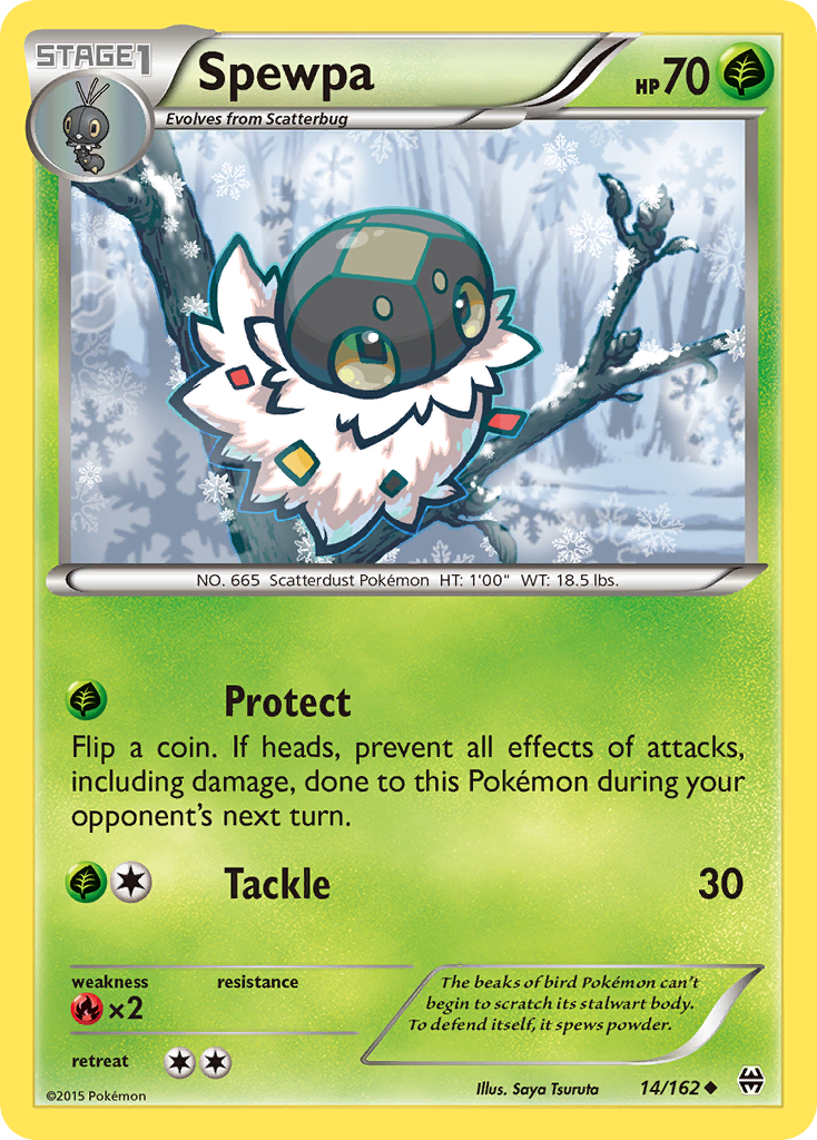 Spewpa (14/162) [XY: BREAKthrough] | Cracking-Singles