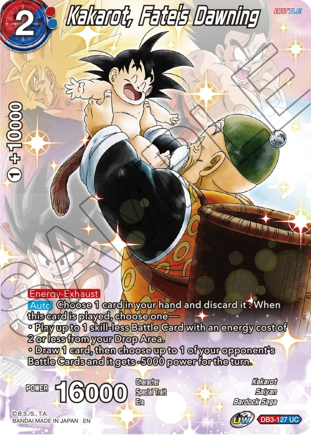 Kakarot, Fate's Dawning (DB3-127) [Theme Selection: History of Son Goku] | Cracking-Singles