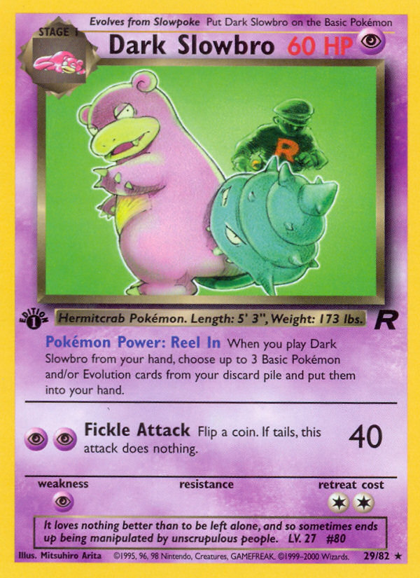 Dark Slowbro (29/82) [Team Rocket 1st Edition] | Cracking-Singles