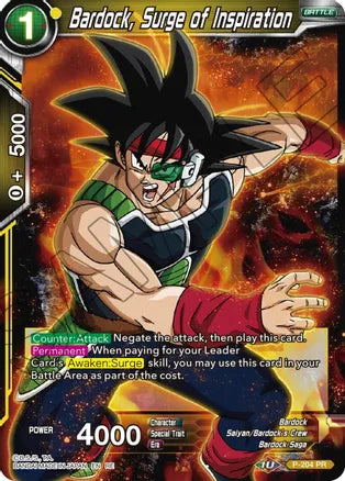 Bardock, Surge of Inspiration [P-204] | Cracking-Singles