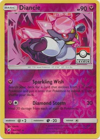 Diancie (94/147) (League Promo) [Sun & Moon: Burning Shadows] | Cracking-Singles