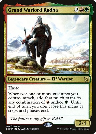 Grand Warlord Radha [Dominaria Promos] | Cracking-Singles