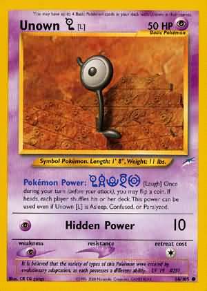 Unown [L] (86/105) [Neo Destiny Unlimited] | Cracking-Singles