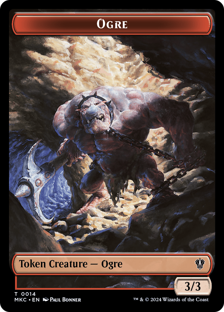 Soldier // Ogre Double-Sided Token [Murders at Karlov Manor Commander Tokens] | Cracking-Singles