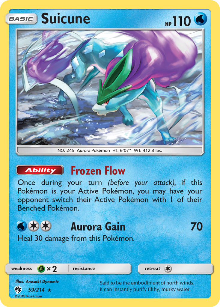 Suicune (59/214) [Sun & Moon: Lost Thunder] | Cracking-Singles