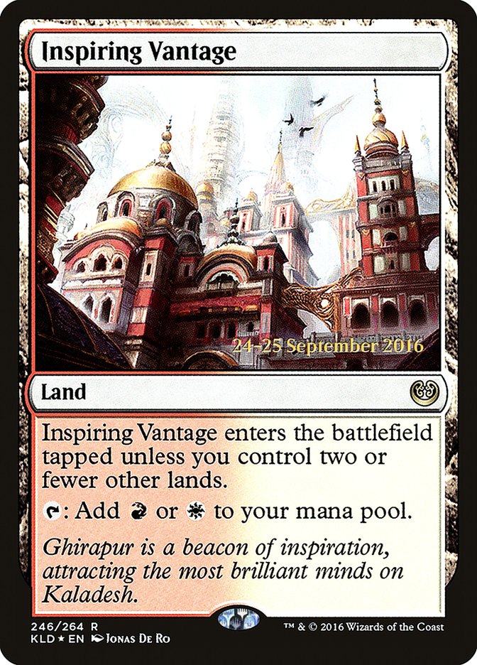 Inspiring Vantage  [Kaladesh Prerelease Promos] | Cracking-Singles