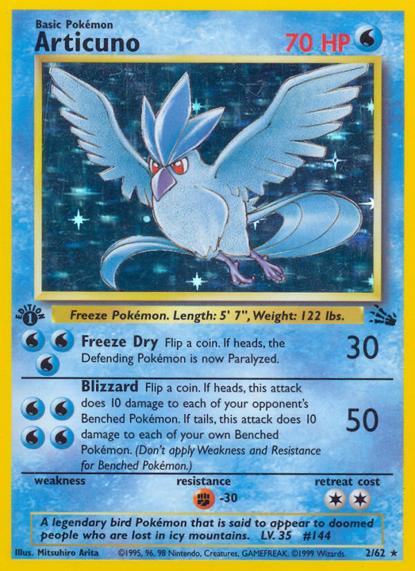 Articuno (2/62) [Fossil 1st Edition] | Cracking-Singles