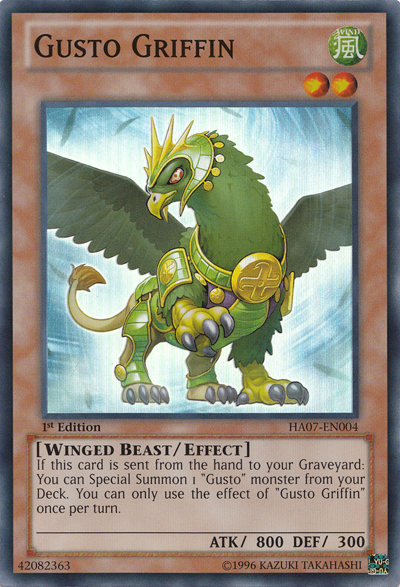 Gusto Griffin [HA07-EN004] Super Rare | Cracking-Singles