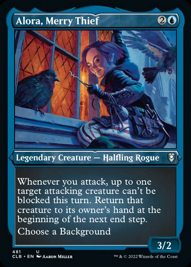 Alora, Merry Thief (Foil Etched) [Commander Legends: Battle for Baldur's Gate] | Cracking-Singles