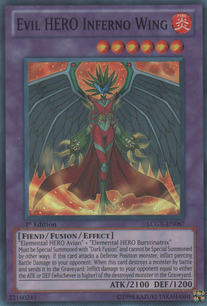 Evil HERO Inferno Wing [LCGX-EN067] Super Rare | Cracking-Singles