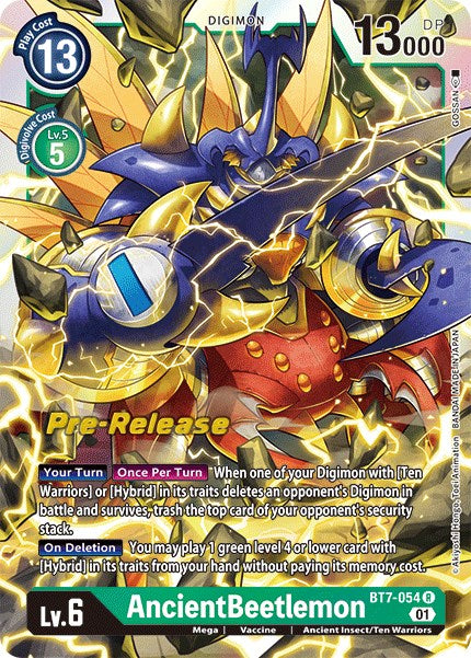 AncientBeetlemon [BT7-054] [Next Adventure Pre-Release Cards] | Cracking-Singles