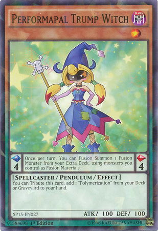 Performapal Trump Witch [SP15-EN027] Shatterfoil Rare | Cracking-Singles